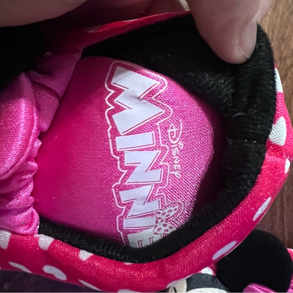 Disney Minnie Mouse Slippers Size Small (5-6) - Picture 3 of 4